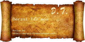 Derzsi Tímea névjegykártya